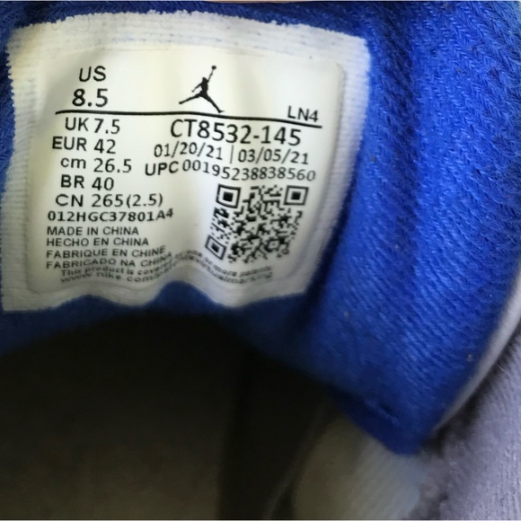 Air Jordan Retro 3 Racer Blue Size 8.5 - Picture 6 of 9